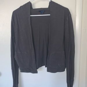 Cropped, hooded American Eagle Outfitters cardigan